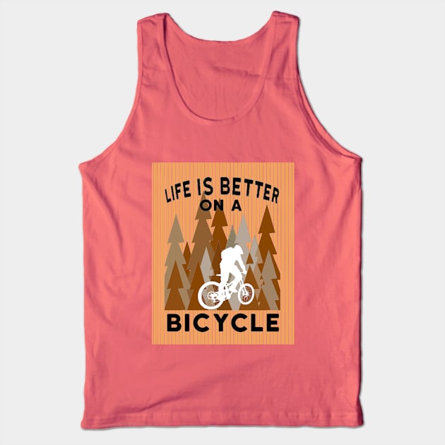 Autumn life is better on a bicycle Tank Top by aktiveaddict